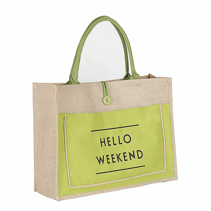 Luxury Linen Tote Bag