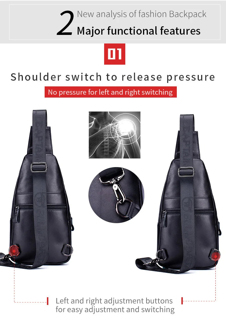 Leather Chest Bag