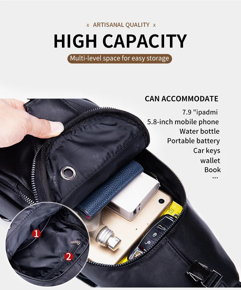 Leather Chest Bag