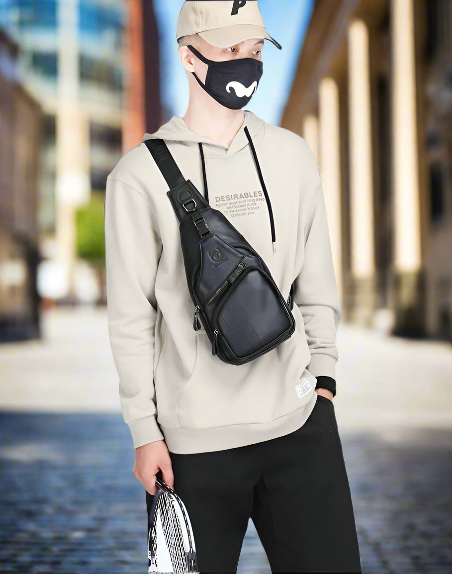 Leather Chest Bag