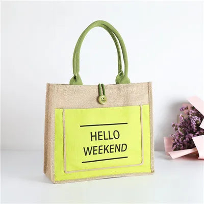 Luxury Linen Tote Bag