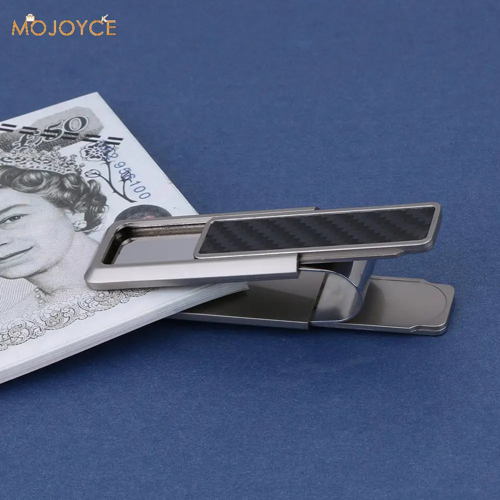 High quality Stainless Steel Alloy Mens Money Clip Wallet Women Slim Metal Money Holder Couple Safe ID Card Clip Clamp for Money