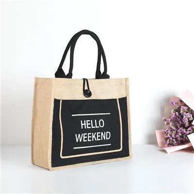 Luxury Linen Tote Bag