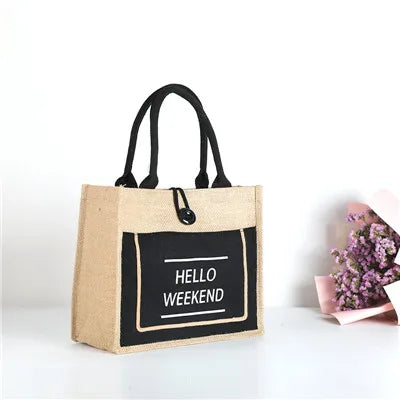 Luxury Linen Tote Bag