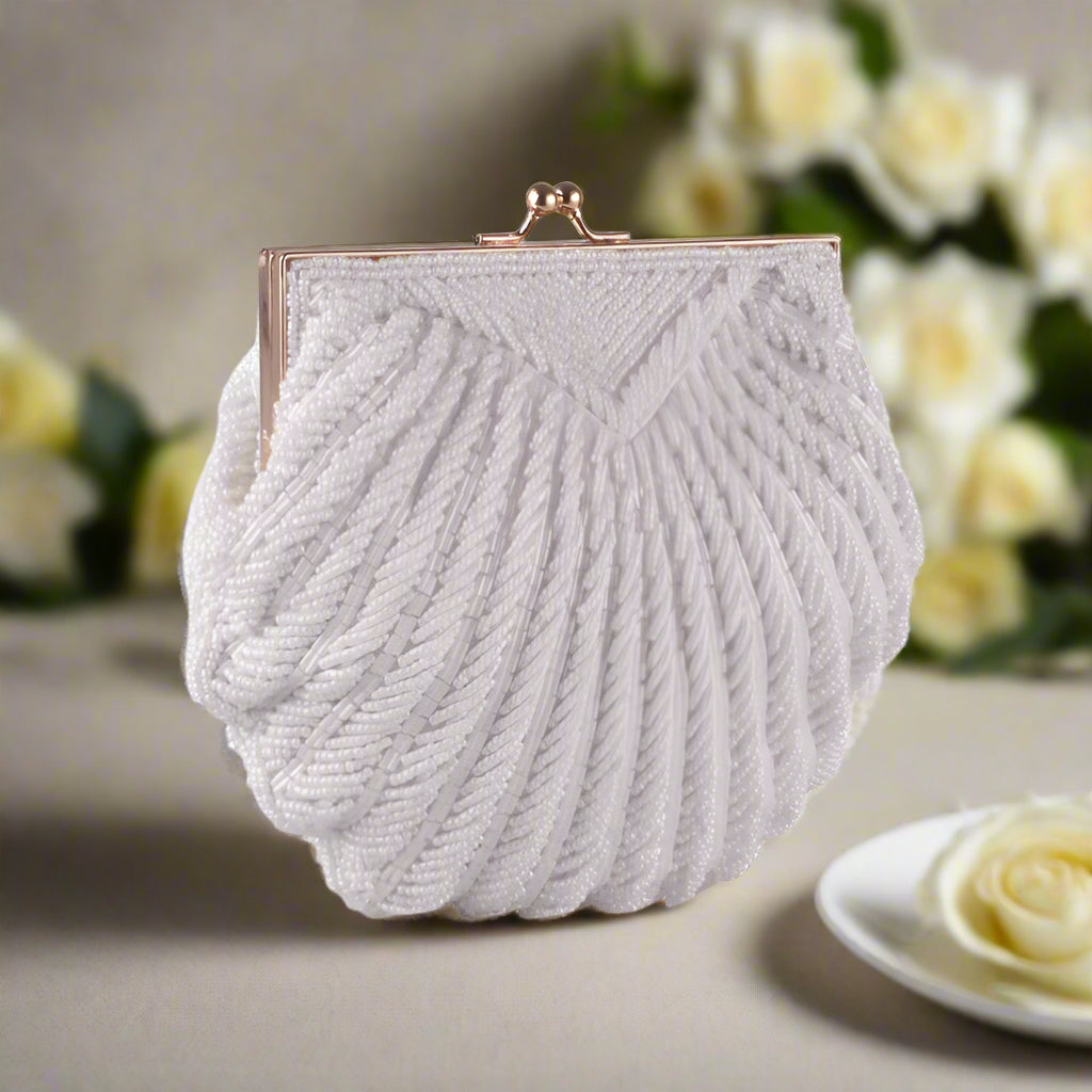 Pearl Beaded Evening Purse