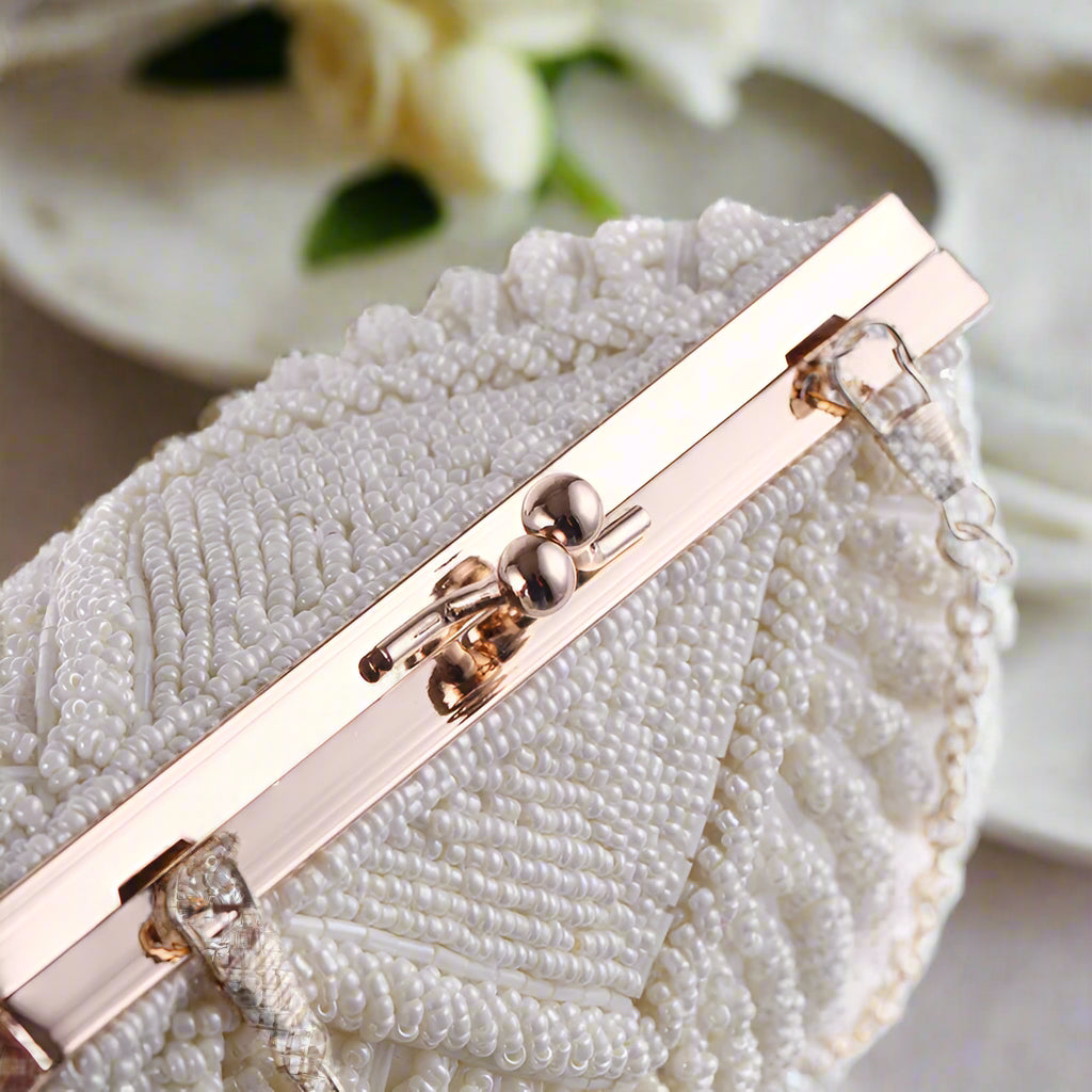 Pearl Beaded Evening Purse