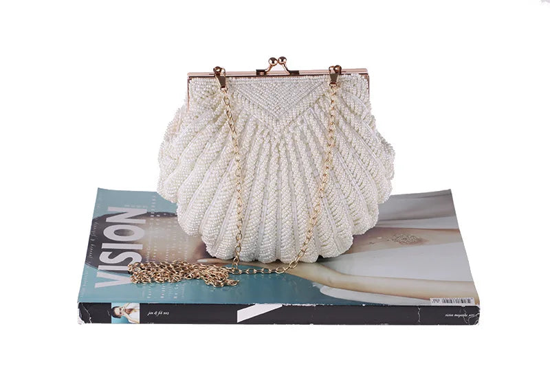 Pearl Beaded Evening Purse