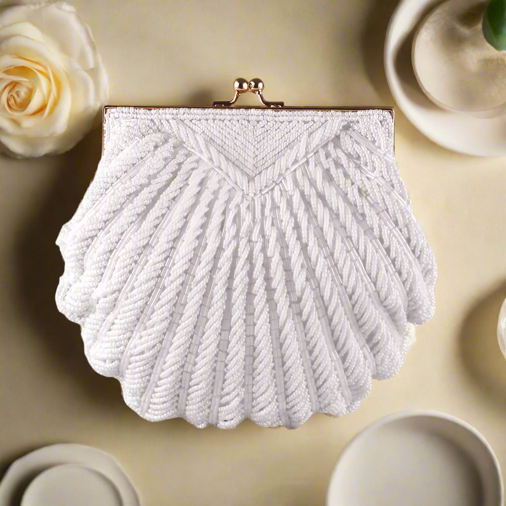 Pearl Beaded Evening Purse