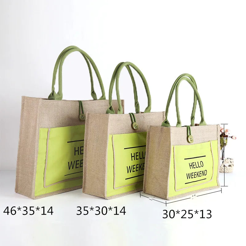 Luxury Linen Tote Bag