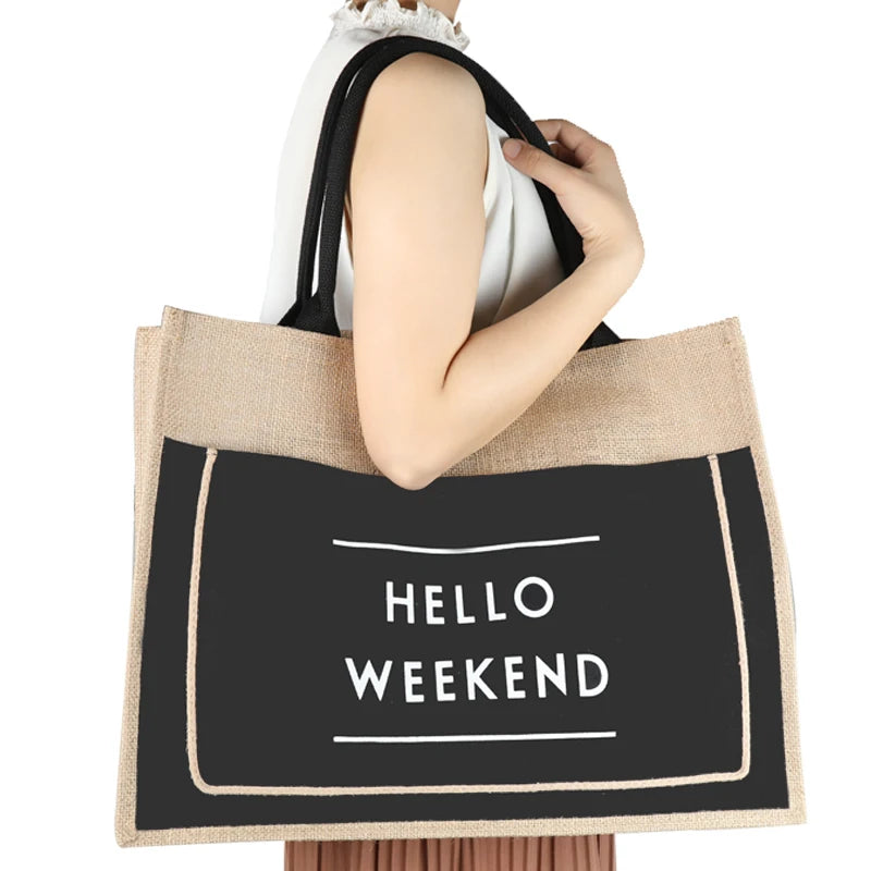Luxury Linen Tote Bag