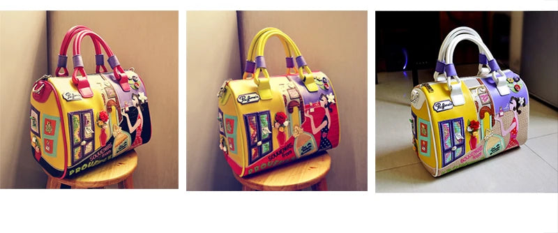 Super quality Women Handbag Shoulder boston Bag tote Italian Leather Bags Sac A Main Borse Candy Color Luxury Handbags