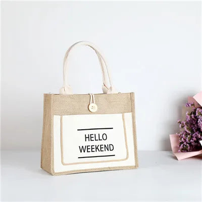 Luxury Linen Tote Bag