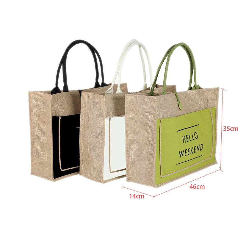 Luxury Linen Tote Bag