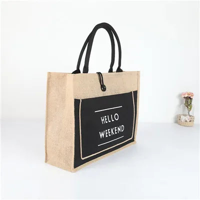 Luxury Linen Tote Bag