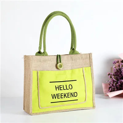 Luxury Linen Tote Bag