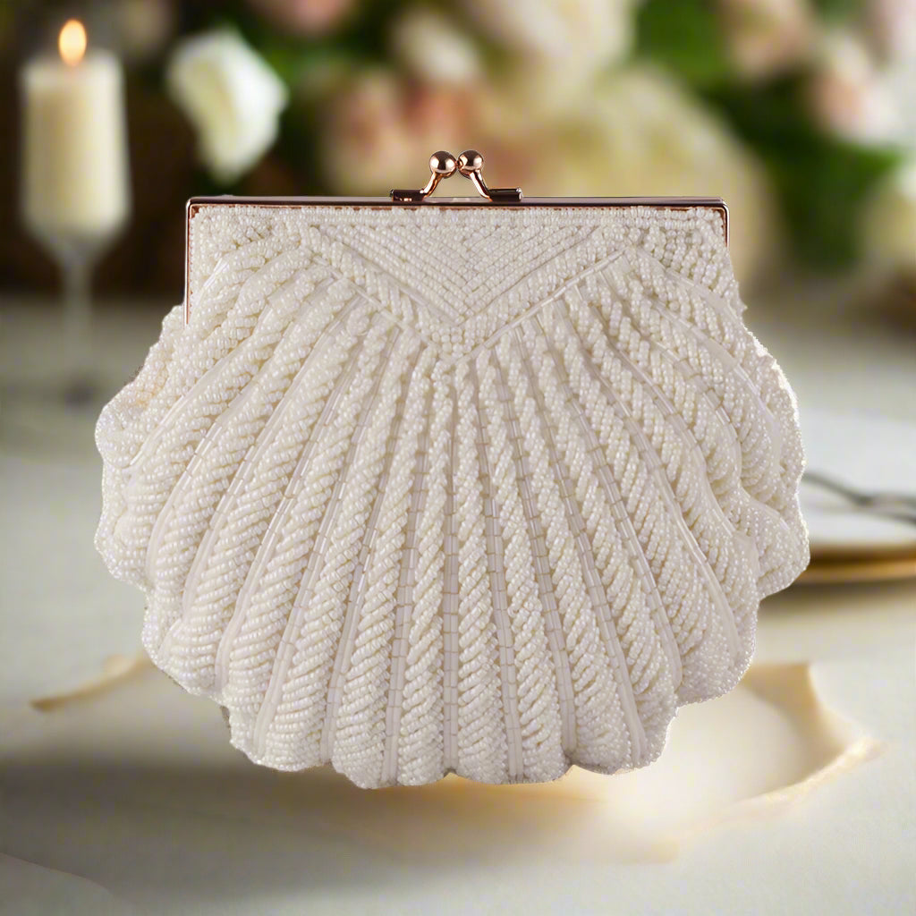 Pearl Beaded Evening Purse