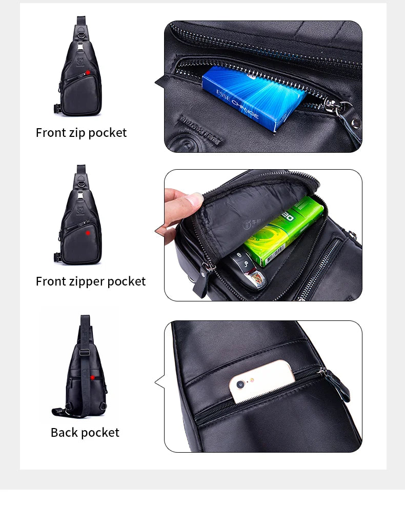 Leather Chest Bag