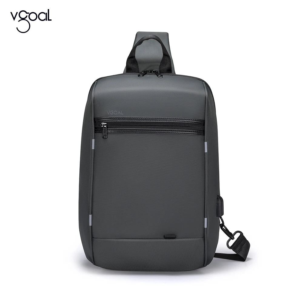 Kingsons/Vgoal Anti-theft Waterproof Single Shoulder Backpack For Men Laptop 14/13.3 inch W/ USB Charging Port&TSA Customs Lock