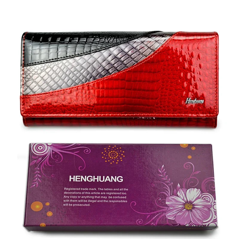 HH Women Wallets Brand Design High Quality Leather Wallet Female Hasp Fashion Alligator Long Women Wallets And Purses