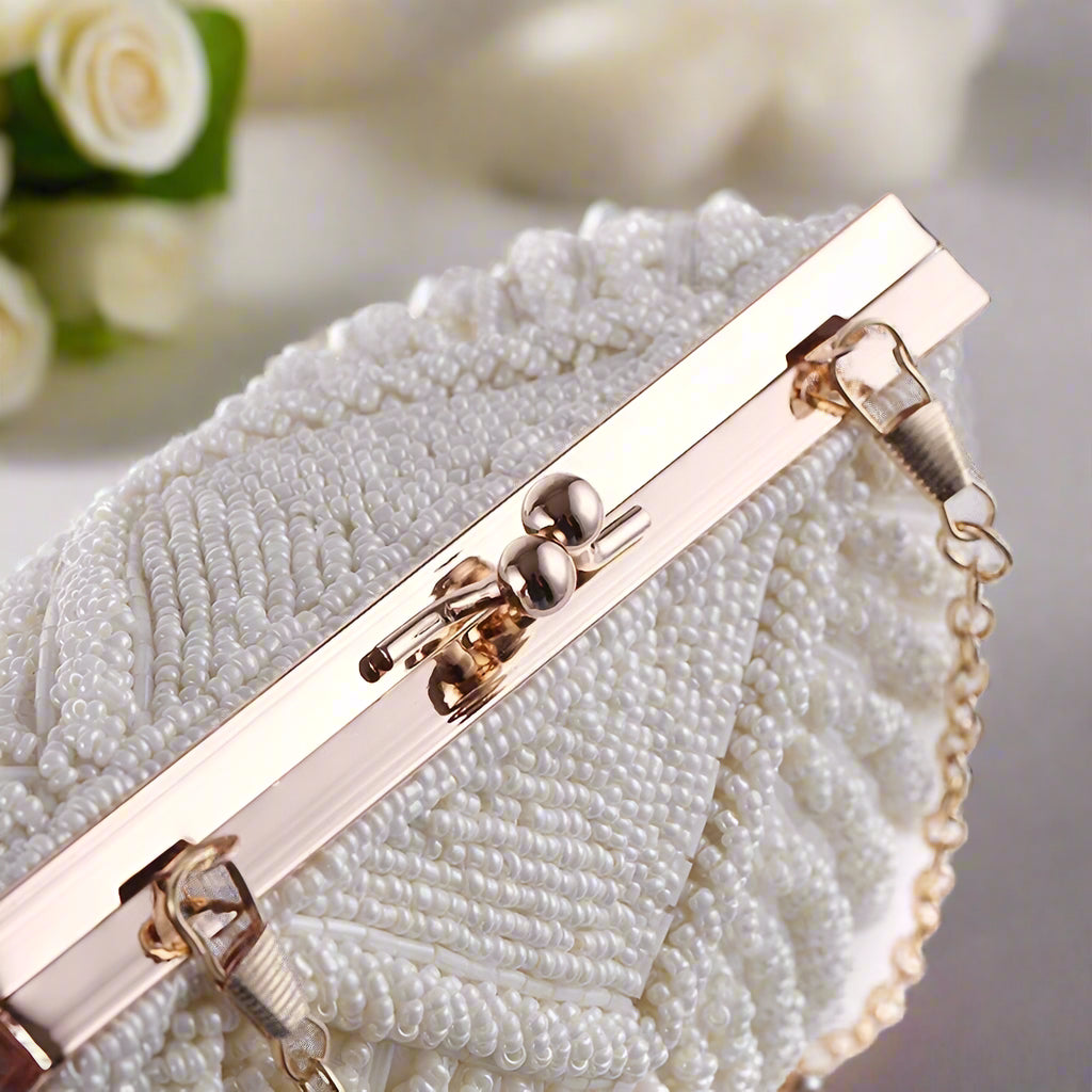 Pearl Beaded Evening Purse