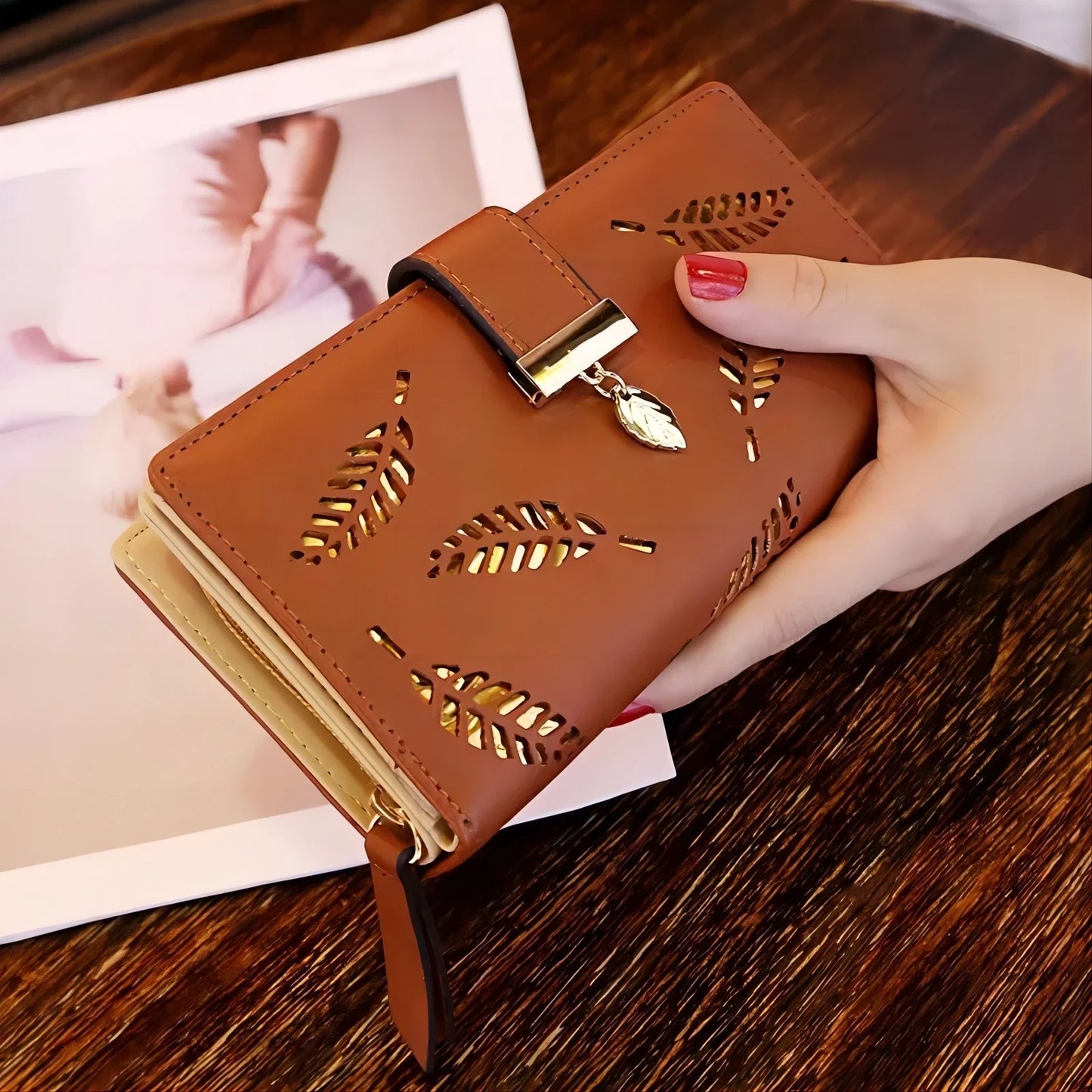 Leaf Clutch Luxury Woman Handbag