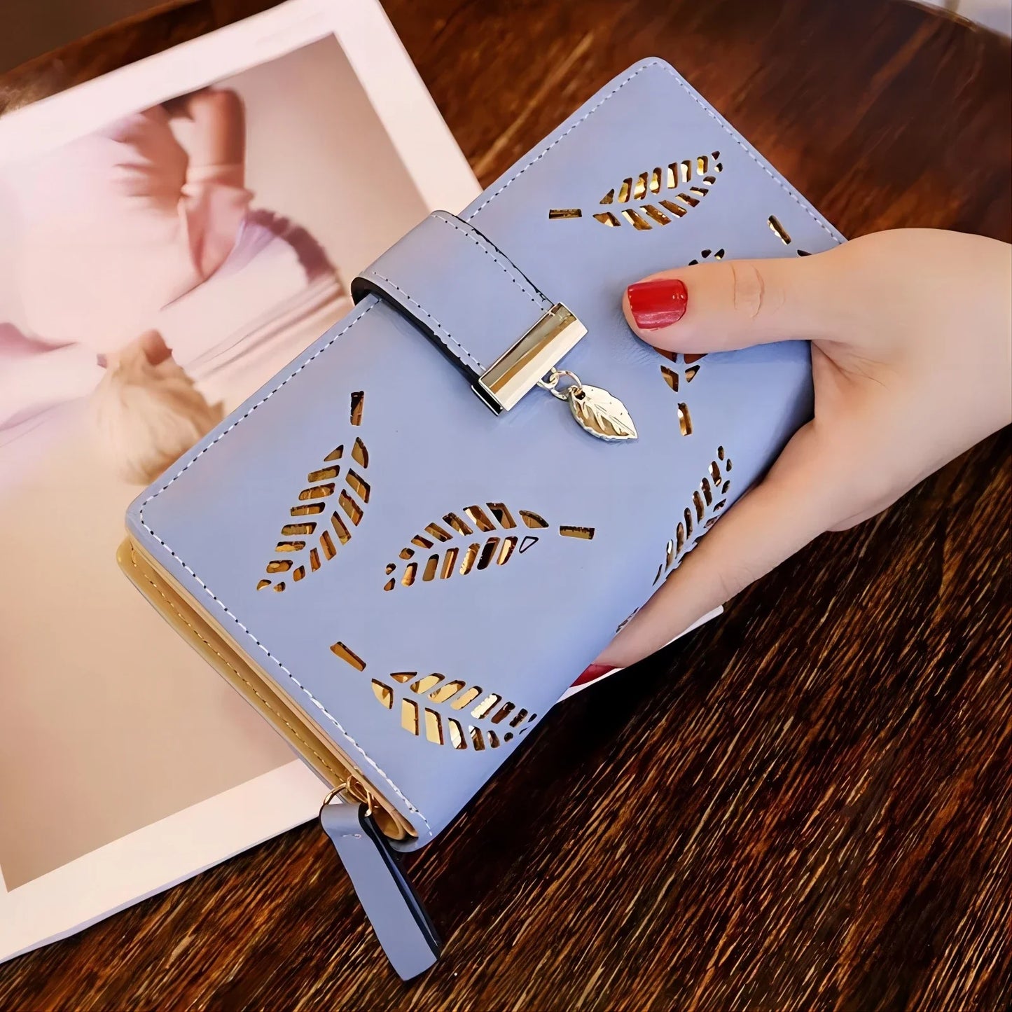 Leaf Clutch Luxury Woman Handbag