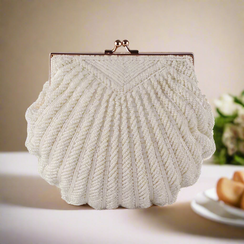 Pearl Beaded Evening Purse