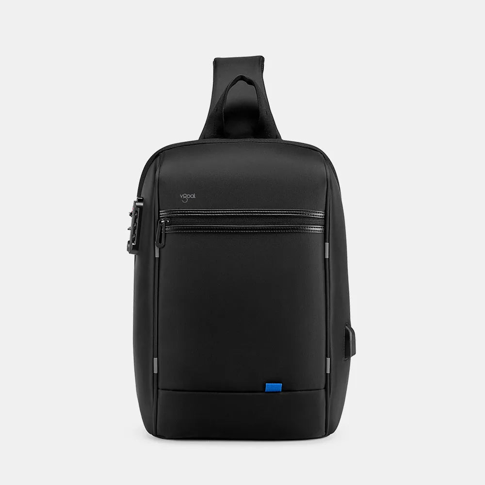 Kingsons/Vgoal Anti-theft Waterproof Single Shoulder Backpack For Men Laptop 14/13.3 inch W/ USB Charging Port&TSA Customs Lock