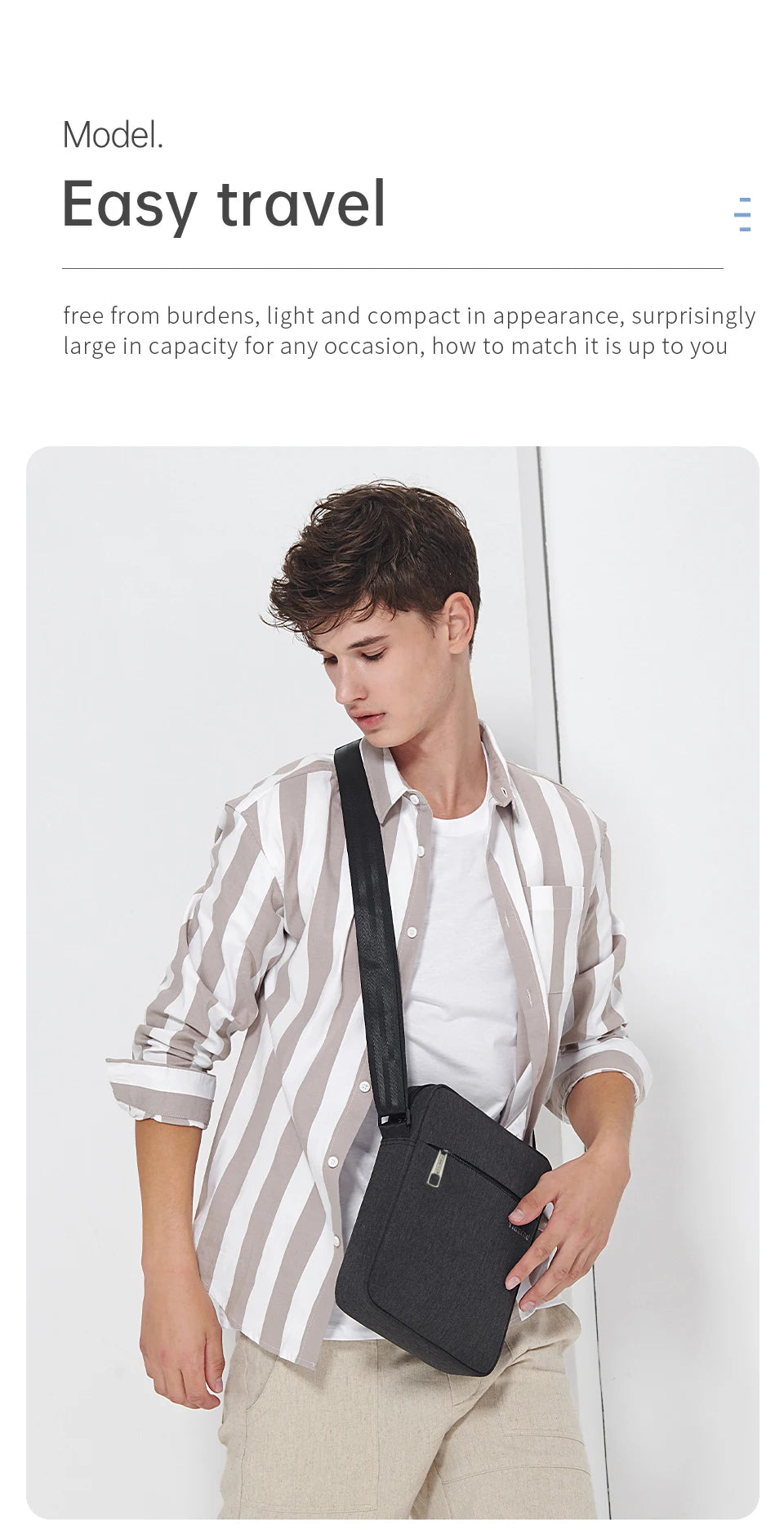 Lifetime Warranty Men Messenger Bag Waterproof Shoulder Bag For Men 9.7 11inch IPad Bag Male Business Bag Crossbody Bag Slingbag