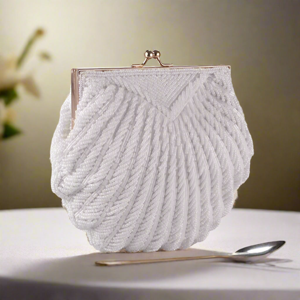 Pearl Beaded Evening Purse
