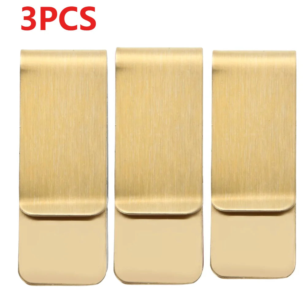 High quality Stainless Steel Alloy Mens Money Clip Wallet Women Slim Metal Money Holder Couple Safe ID Card Clip Clamp for Money