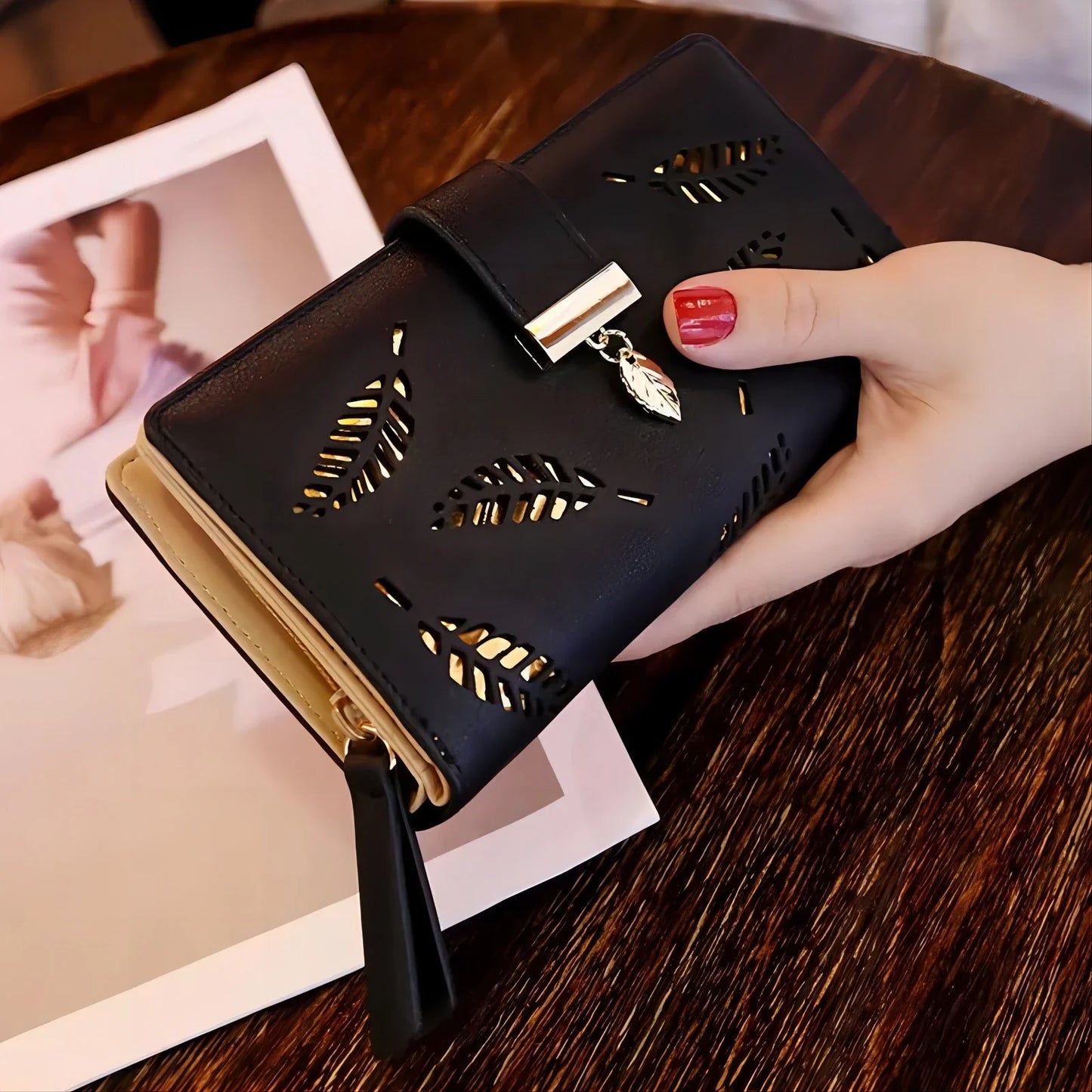 Leaf Clutch Luxury Woman Handbag