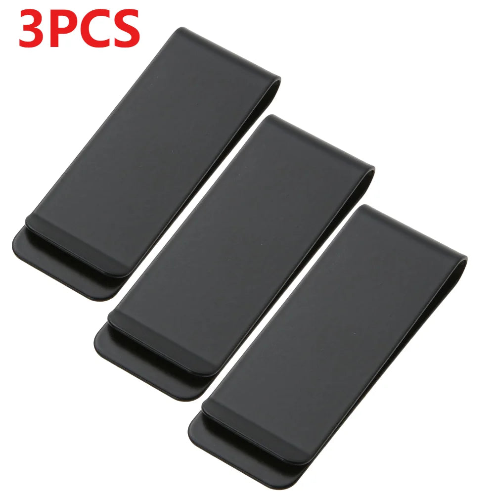 High quality Stainless Steel Alloy Mens Money Clip Wallet Women Slim Metal Money Holder Couple Safe ID Card Clip Clamp for Money