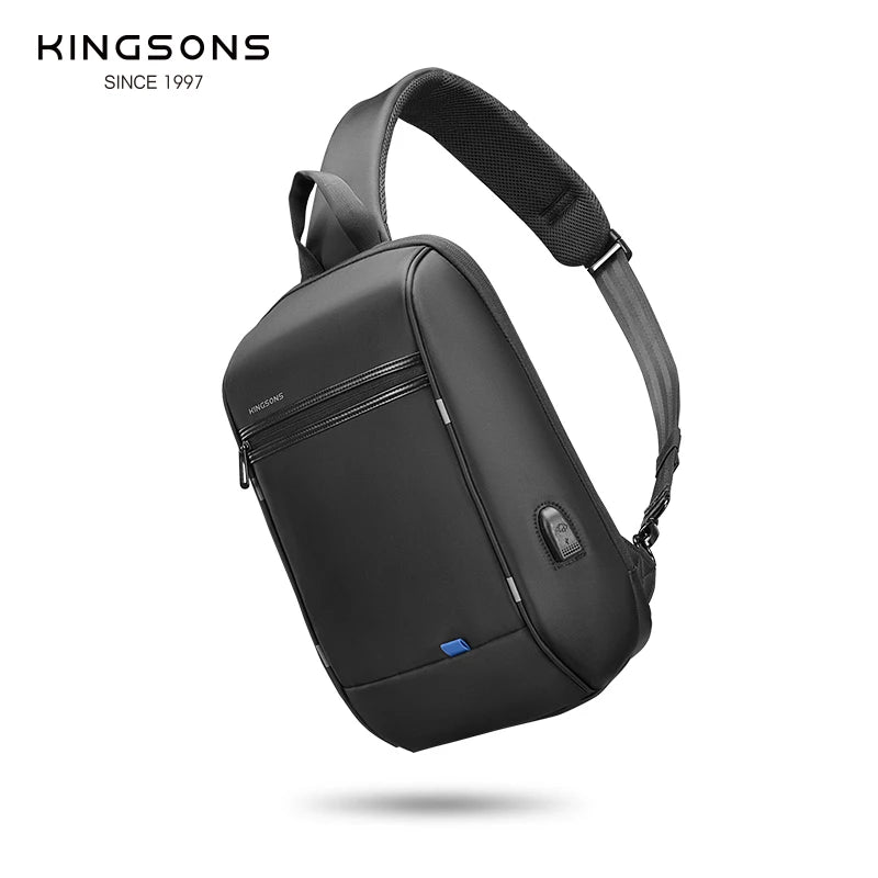 Kingsons/Vgoal Anti-theft Waterproof Single Shoulder Backpack For Men Laptop 14/13.3 inch W/ USB Charging Port&TSA Customs Lock