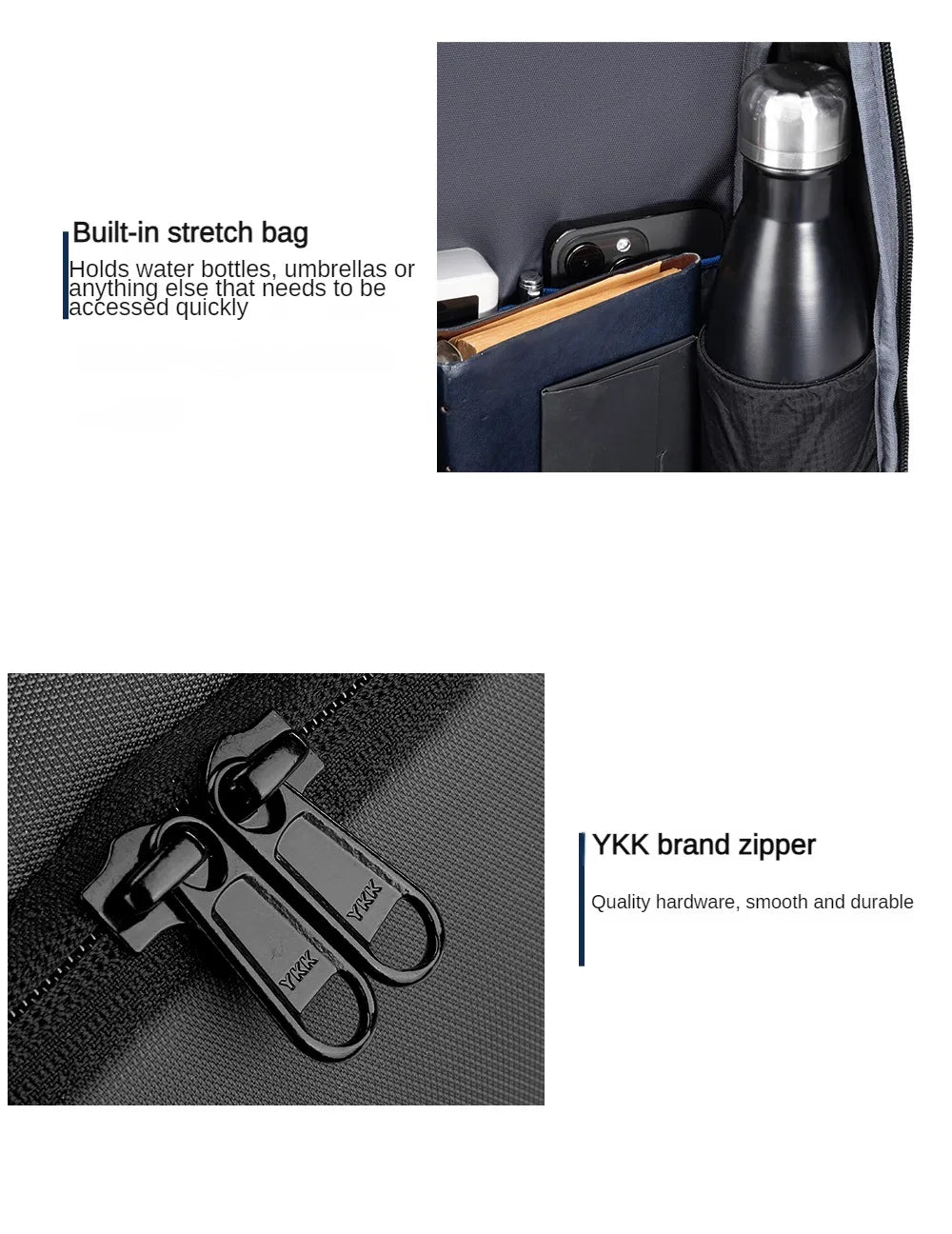 Kingsons/Vgoal Anti-theft Waterproof Single Shoulder Backpack For Men Laptop 14/13.3 inch W/ USB Charging Port&TSA Customs Lock