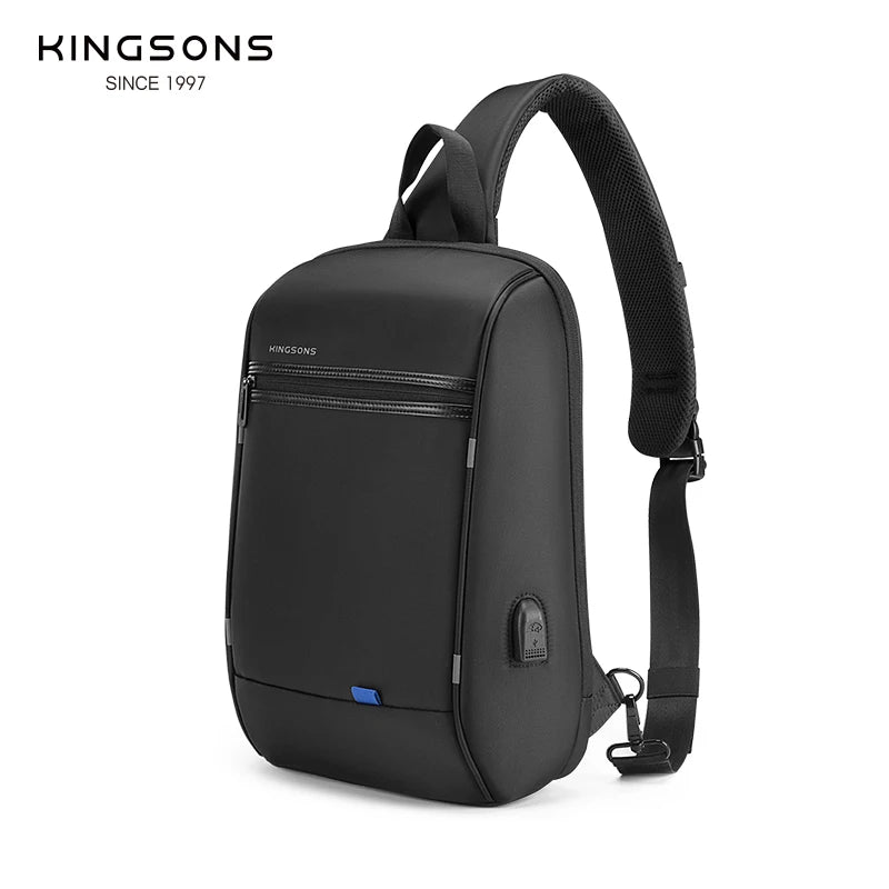 Kingsons/Vgoal Anti-theft Waterproof Single Shoulder Backpack For Men Laptop 14/13.3 inch W/ USB Charging Port&TSA Customs Lock