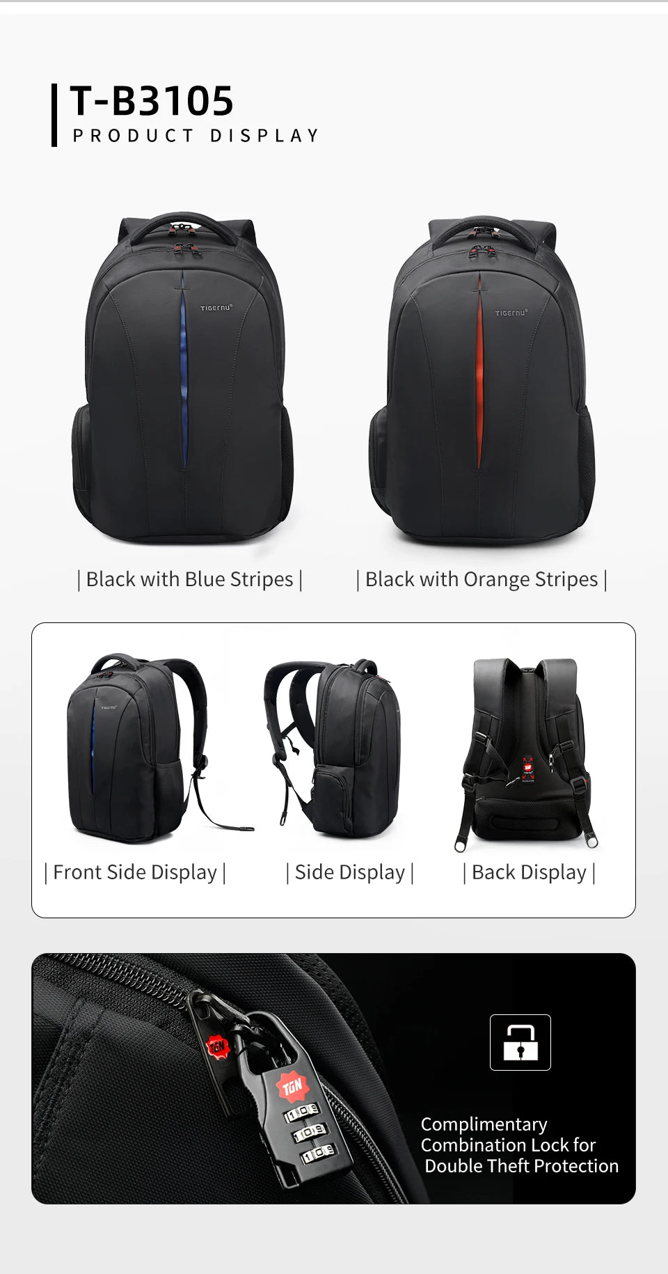 Lifetime Warranty Travel Backpack 14-15.6-17'' Laptop Backpack For Men TSA Anti Theft Backpack Male Backpack For School mochilas