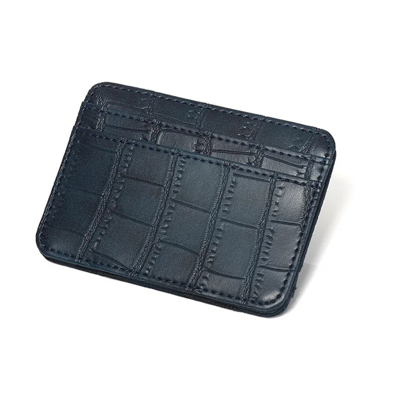 New Arrival High Quality Leather Magic Wallets Fashion Small Men Money Clips Card Purse Thin Cash Holder 3 Colors