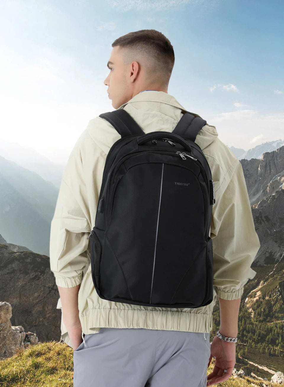 Lifetime Warranty Travel Backpack 14-15.6-17'' Laptop Backpack For Men TSA Anti Theft Backpack Male Backpack For School mochilas