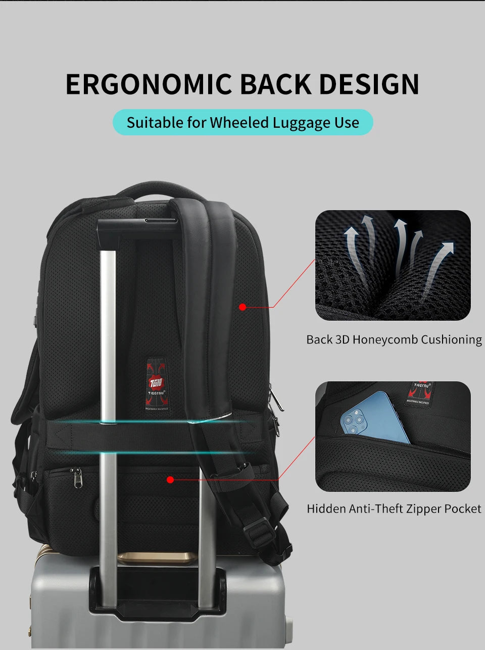 Lifetime Warranty Travel Backpack 14-15.6-17'' Laptop Backpack For Men TSA Anti Theft Backpack Male Backpack For School mochilas