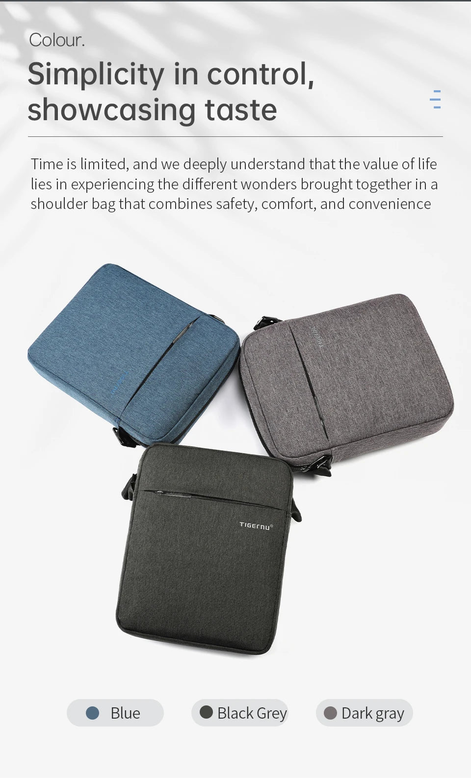Lifetime Warranty Men Messenger Bag Waterproof Shoulder Bag For Men 9.7 11inch IPad Bag Male Business Bag Crossbody Bag Slingbag