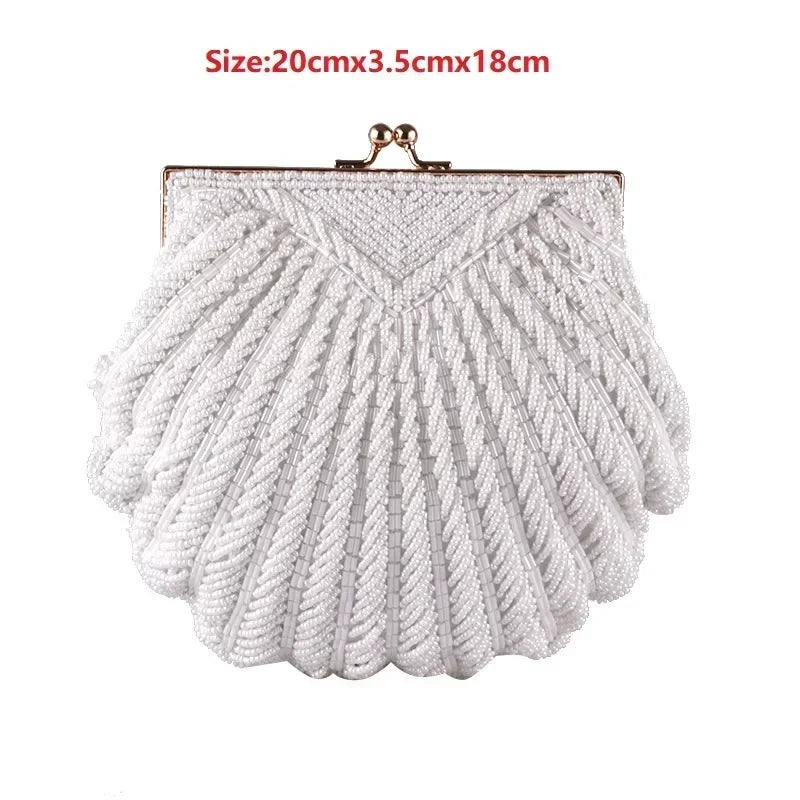 Pearl Beaded Evening Purse