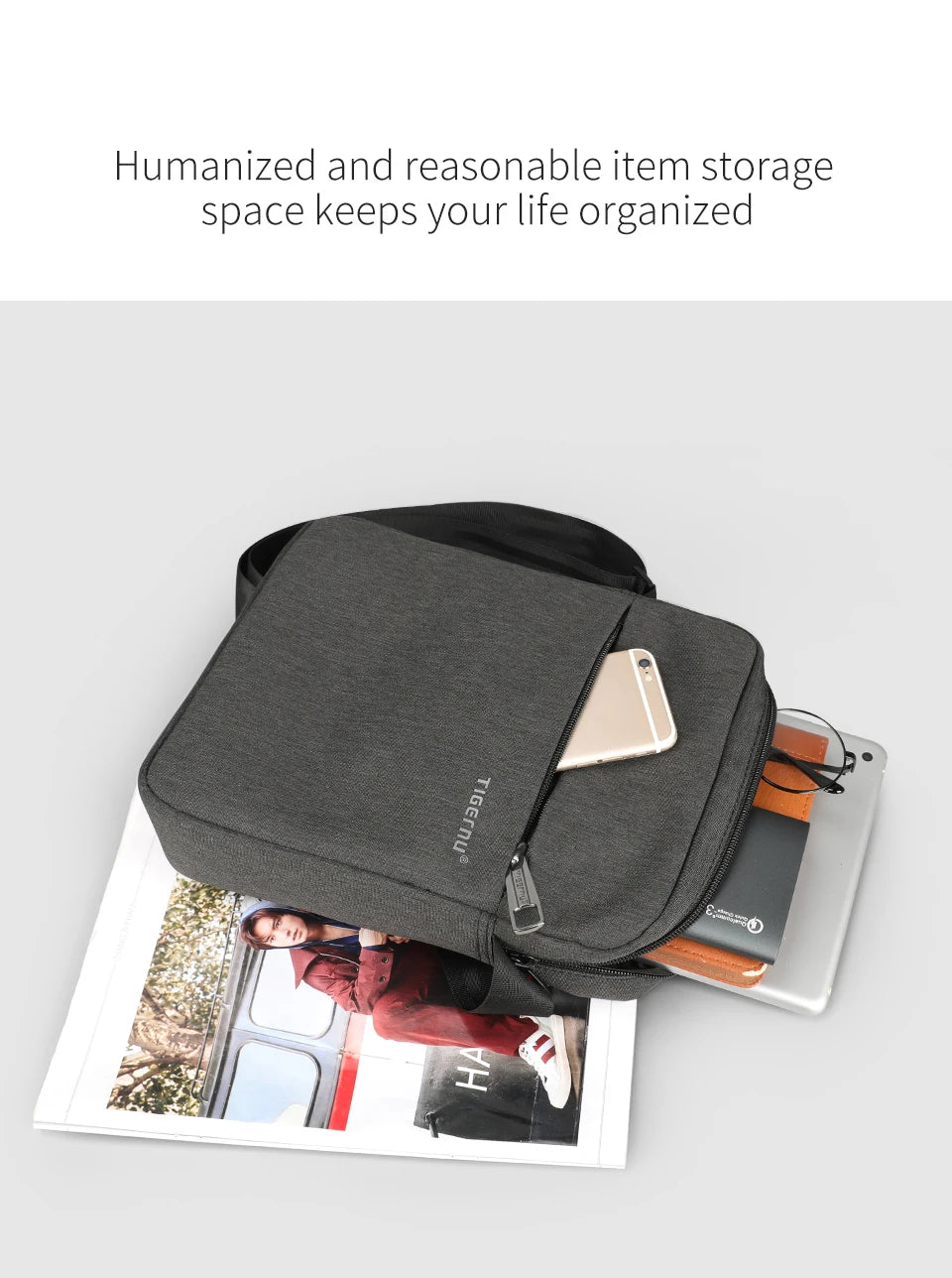 Lifetime Warranty Men Messenger Bag Waterproof Shoulder Bag For Men 9.7 11inch IPad Bag Male Business Bag Crossbody Bag Slingbag