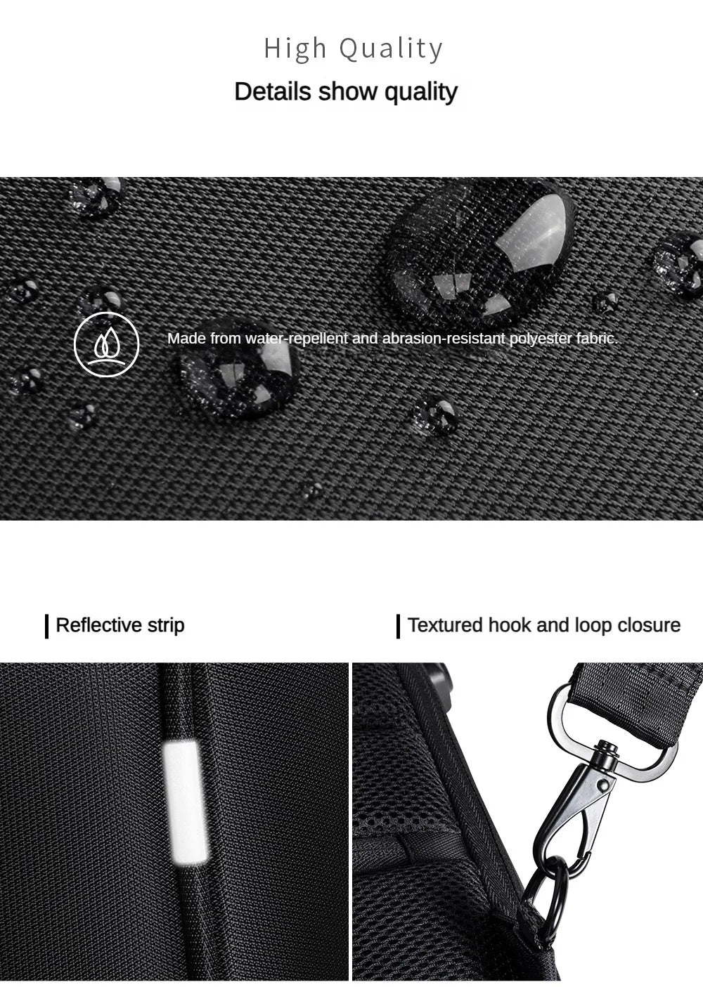 Kingsons/Vgoal Anti-theft Waterproof Single Shoulder Backpack For Men Laptop 14/13.3 inch W/ USB Charging Port&TSA Customs Lock