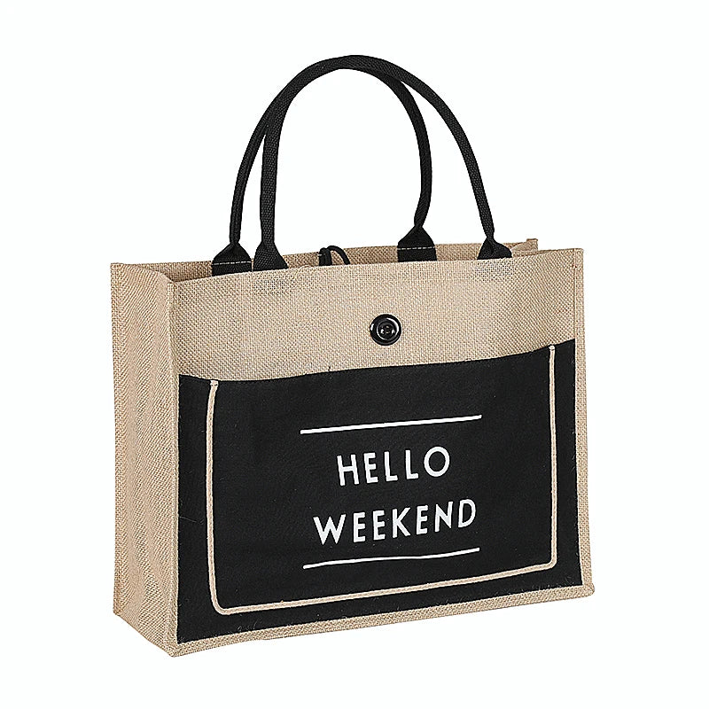 Luxury Linen Tote Bag
