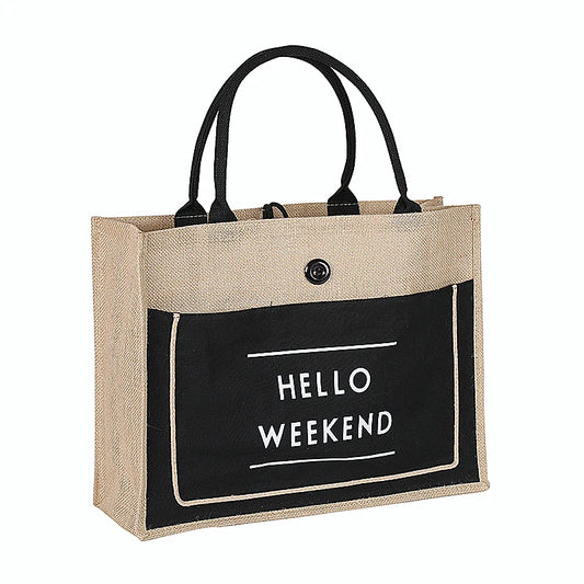 Luxury Linen Tote Bag