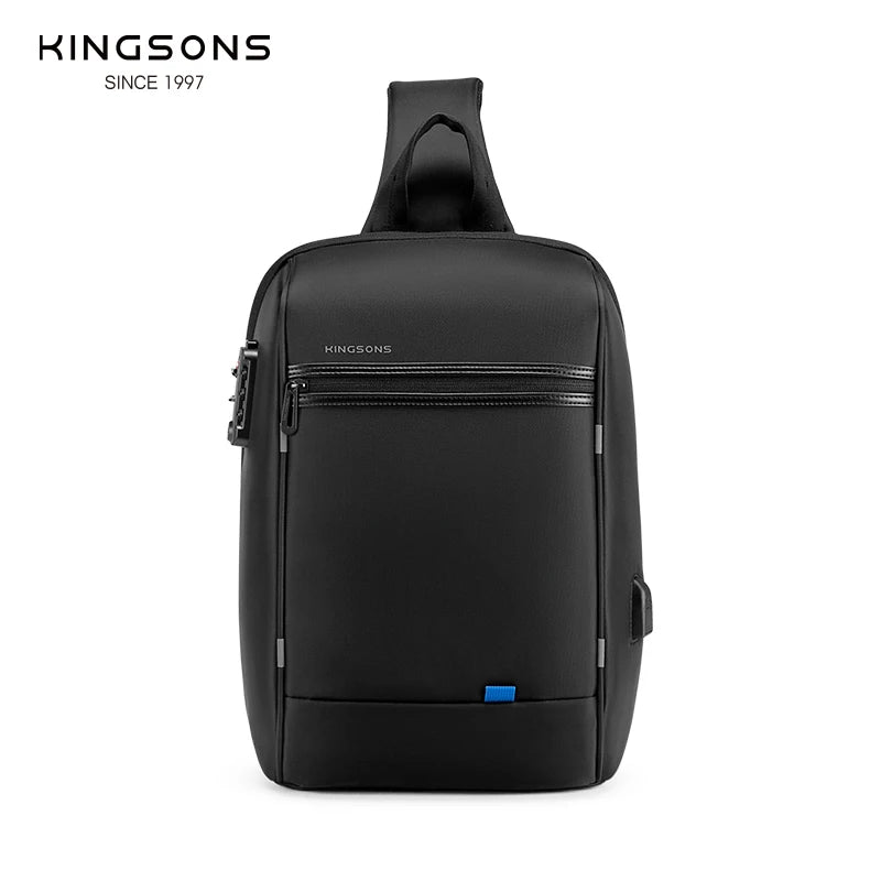 Kingsons/Vgoal Anti-theft Waterproof Single Shoulder Backpack For Men Laptop 14/13.3 inch W/ USB Charging Port&TSA Customs Lock
