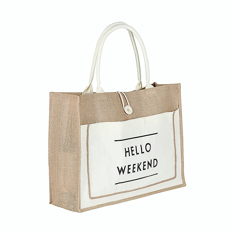 Luxury Linen Tote Bag