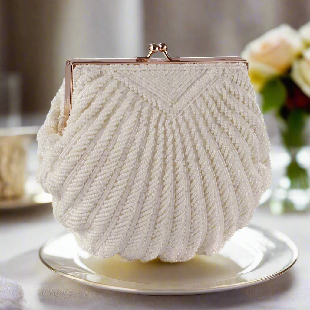 Pearl Beaded Evening Purse